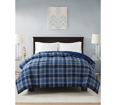 Home Design Lightweight Reversible Down Alternative Microfiber Comforter, King, Exclusively at Macy's