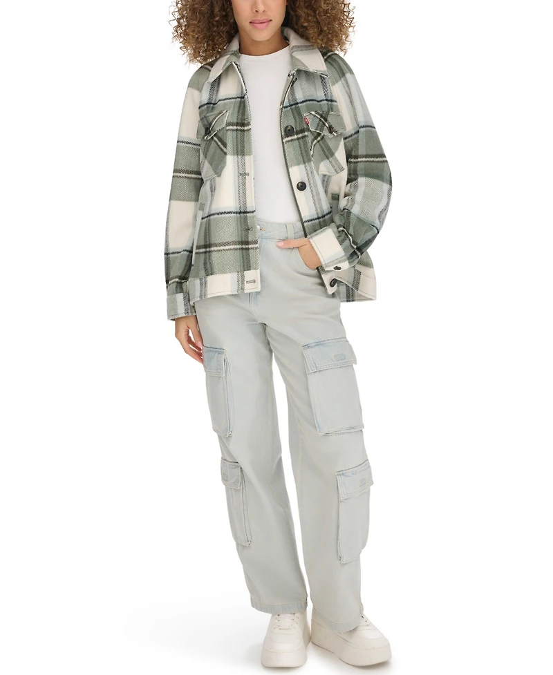 Levi's Women's Wool Blend Shirt Jacket