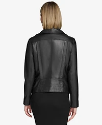 Andrew Marc Women's Beckett Asymmetrical Moto Leather Jacket