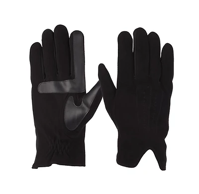 Isotoner Signature Men's Stretch Suede 3-Draw Touchscreen Gloves