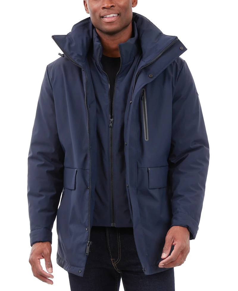 Michael Kors Men's Heavyweight Hooded Park Jacket