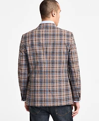 Nautica Men's Cotton & Linen Printed Modern-Fit Sport Coat