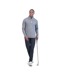 Ben Sherman Men's Seamless Knit Quarter Zip Sweatshirt