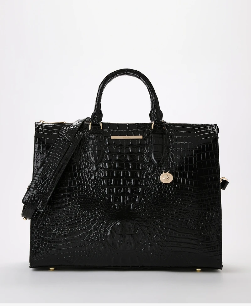 Brahmin Large Leather Business Tote