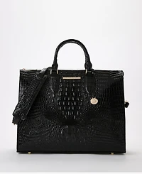 Brahmin Large Leather Business Tote