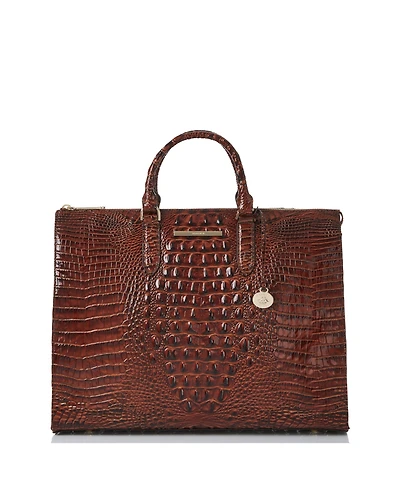 Brahmin Large Leather Business Tote
