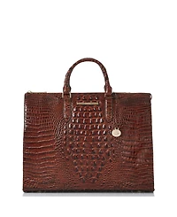 Brahmin Large Leather Business Tote