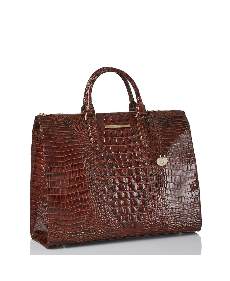 Brahmin Large Leather Business Tote