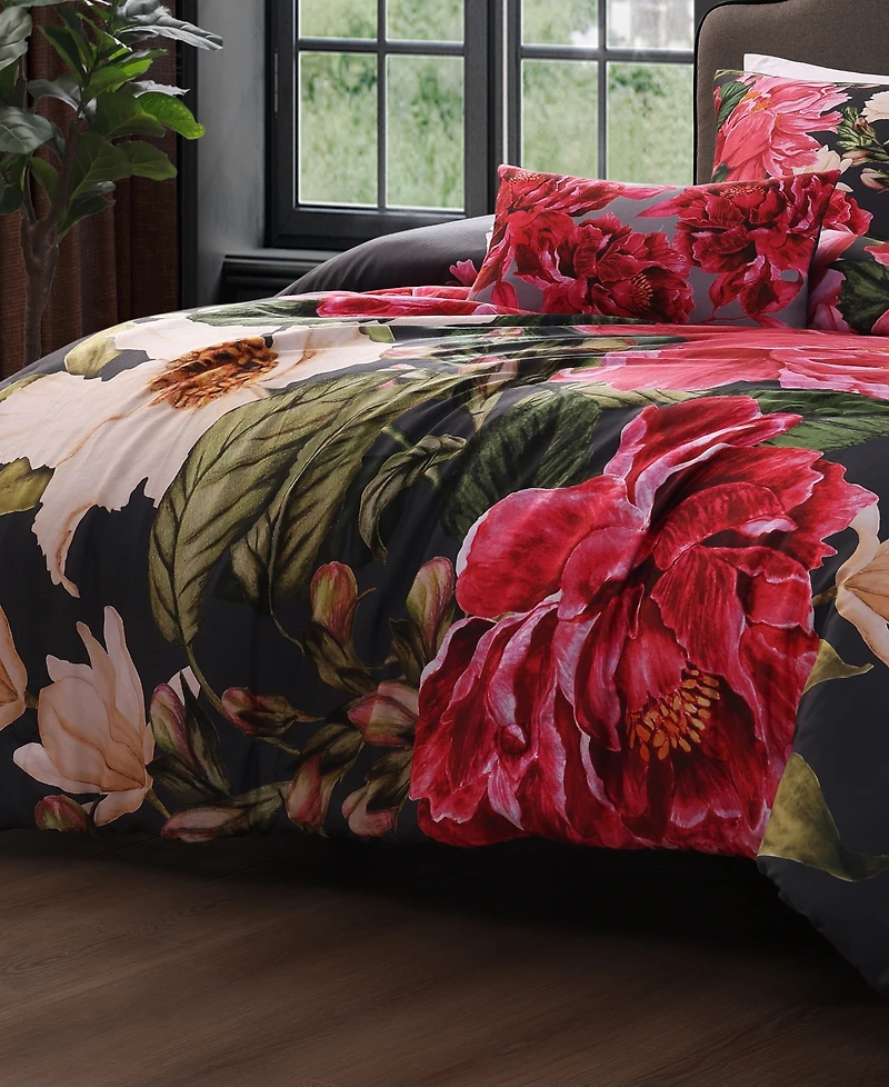 Bebejan Flower Garland Bedding 100% Cotton 5 Piece Queen Size Reversible Comforter Set