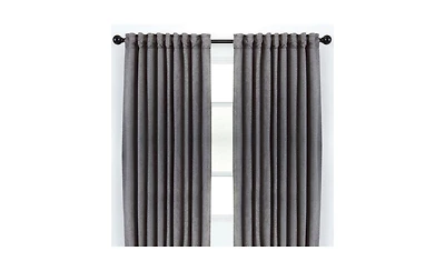 Chanasya Premium 2-Panel Embossed Leaf Textured Curtains - Back Tab, Ring Tab for Windows Living Room Bedroom