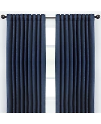 Chanasya Premium 2-Panel Embossed Leaf Textured Curtains - Back Tab, Ring Tab for Windows Living Room Bedroom