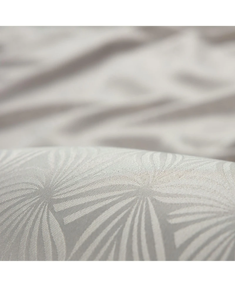 Chanasya Premium 2-Panel Classy Embossed Leaf Textured Curtains - Back Tab