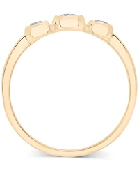 Wrapped Diamond Triple Bezel Ring (1/4 ct. t.w.) 10k Gold or White Gold, Created for Macy's