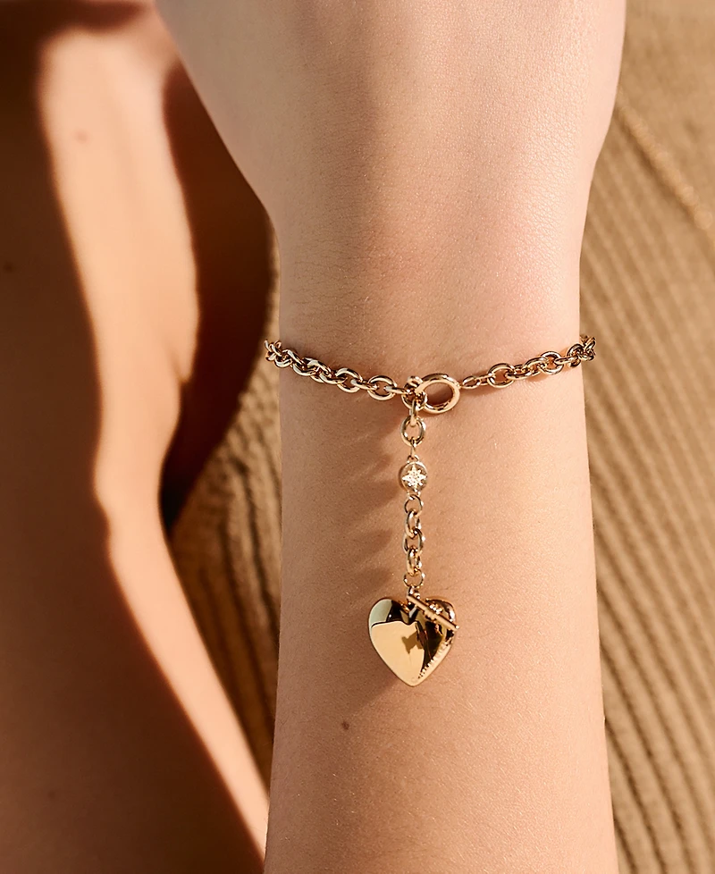 Olivia Burton 18K Gold-Plated Knot Heart Bracelet