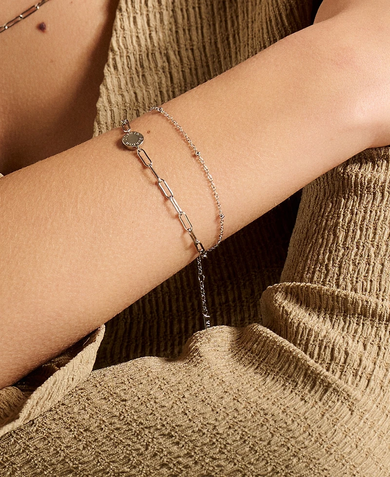 Olivia Burton Silver-Tone Stacking Bracelet