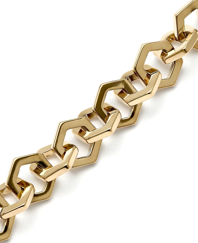 Olivia Burton Women's Honeycomb Gold-Plated Link Bracelet