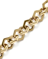 Olivia Burton Women's Honeycomb Gold-Plated Link Bracelet
