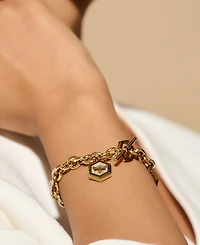 Olivia Burton Women's Minima Bee Gold-Plated Toggle Bracelet