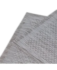 Dainty Home Geneva Texteline Outdoor Dining Set Textured Design Reversible 12" x 18" Rectangular Placemats Set of 6