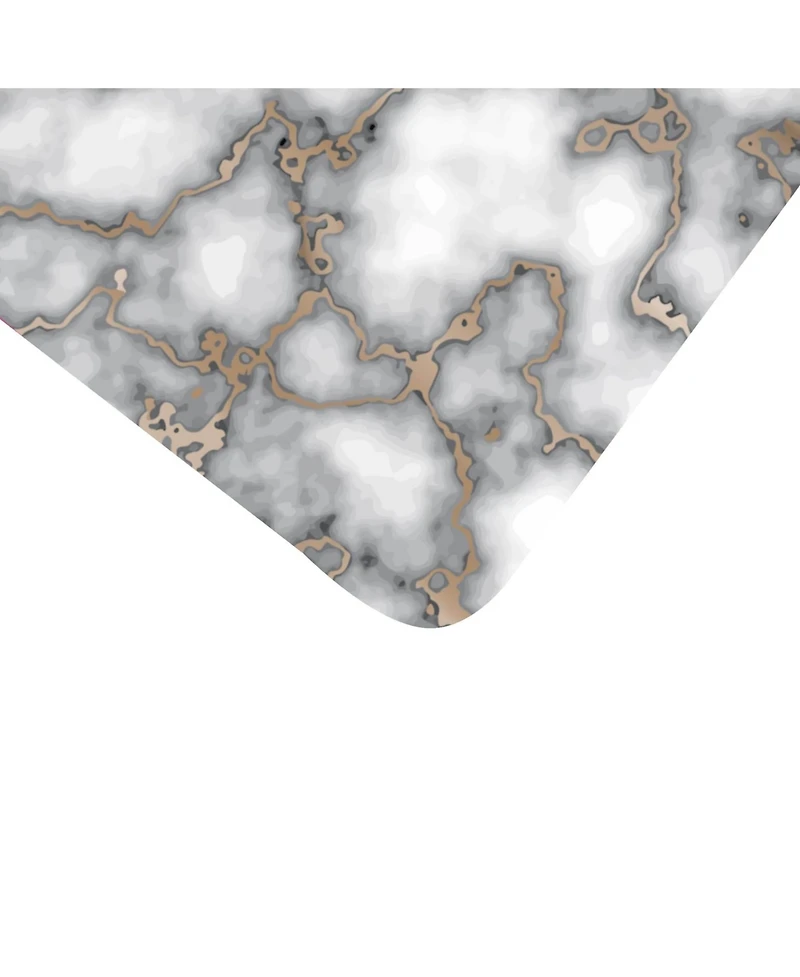 Dainty Home Marble Cork Place Mats, Washable Placemats Gold, 15" x 15" Set of 8, Heat Resistant Placemats, Non Slip, Table Mat, Table Placemats, for K