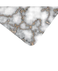 Dainty Home Marble Cork Place Mats, Washable Placemats Gold, 15" x 15" Set of 8, Heat Resistant Placemats, Non Slip, Table Mat, Table Placemats, for K