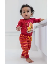 Harry Potter Baby Boys Baby Hufflepuff Slytherin Ravenclaw Baby 4 Pack Jogger Pants Newborn to