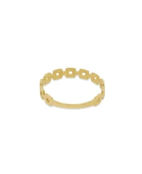 The Lovery Square Link Ring 14K Gold