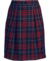 Lands' End Women's School Uniform Plaid Skort Top of Knee