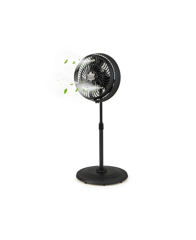 16 Inch Outdoor Misting Fan Oscillating Pedestal Fan with 3 Mist Levels