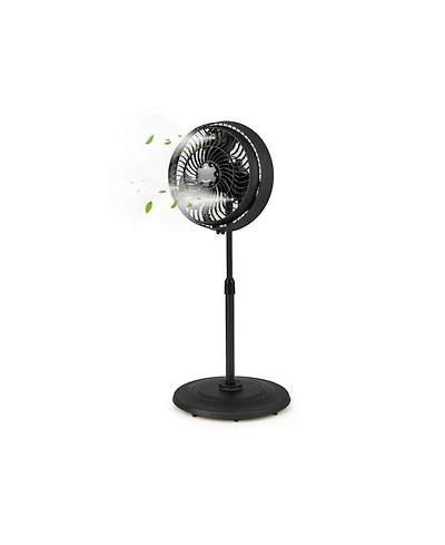 16 Inch Outdoor Misting Fan Oscillating Pedestal Fan with 3 Mist Levels