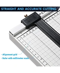 Yescom 15" Cut Length B4 Paper Cutter Guillotine 12 Sheet Cutting Machine Photo Trimmer