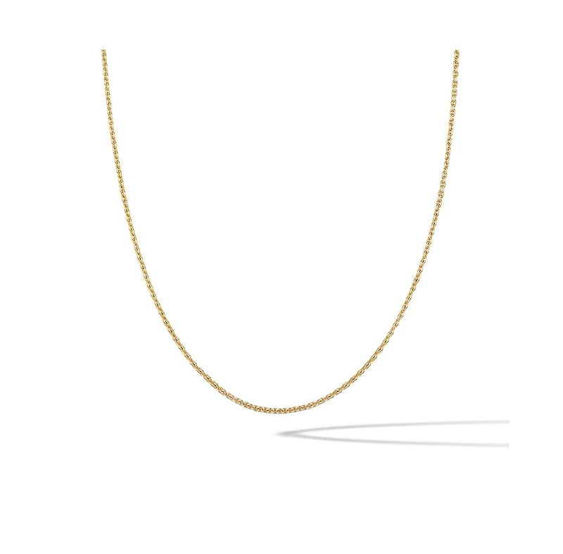 Vincero Women's Rolo Chain Necklace in 14k Gold-Plated Sterling Silver with Extender