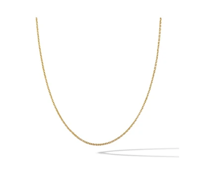 Vincero Women's Rolo Chain Necklace in 14k Gold-Plated Sterling Silver with Extender