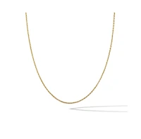 Vincero Women's Rolo Chain Necklace in 14k Gold-Plated Sterling Silver with Extender