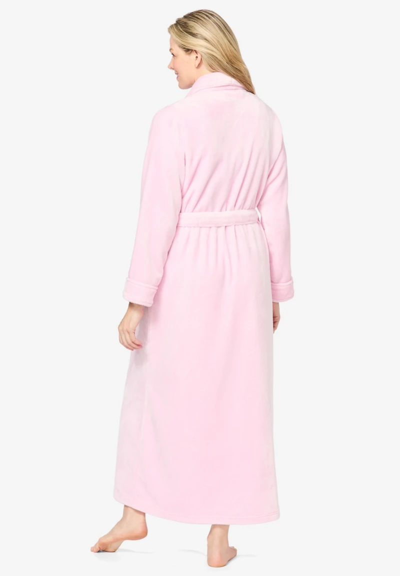Dreams & Co. Plus Plush Wrap Robe