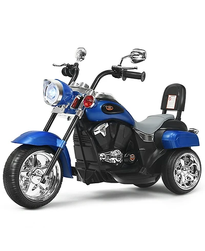 Gymax 6V Kids Ride On Chopper Motorcycle 3 Wheel Trike with Headlight