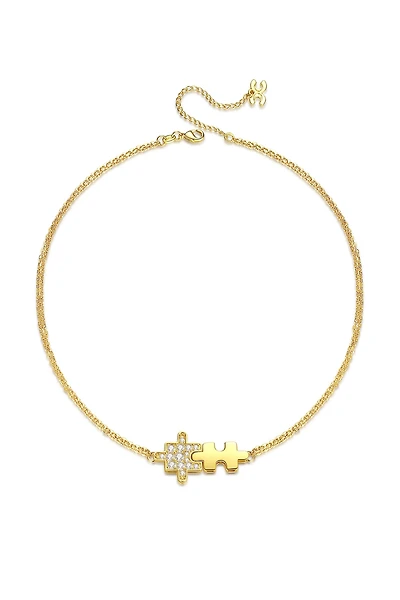 Jigsaw Puzzle Necklace