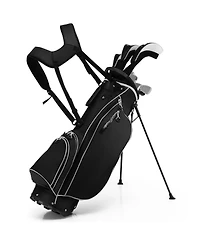 Skonyon Men's Profile Complete Golf Club Package Set Includes 10 Pieces-Black