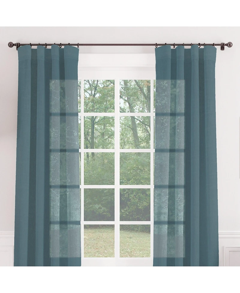 Chanasya Premium 2-Panel Soft Textured Semi Sheer Curtains for Window Living Room Bedroom Kitchen Office