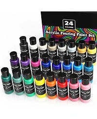Hippie Crafter Acrylic Pouring Paint 24 Color Set