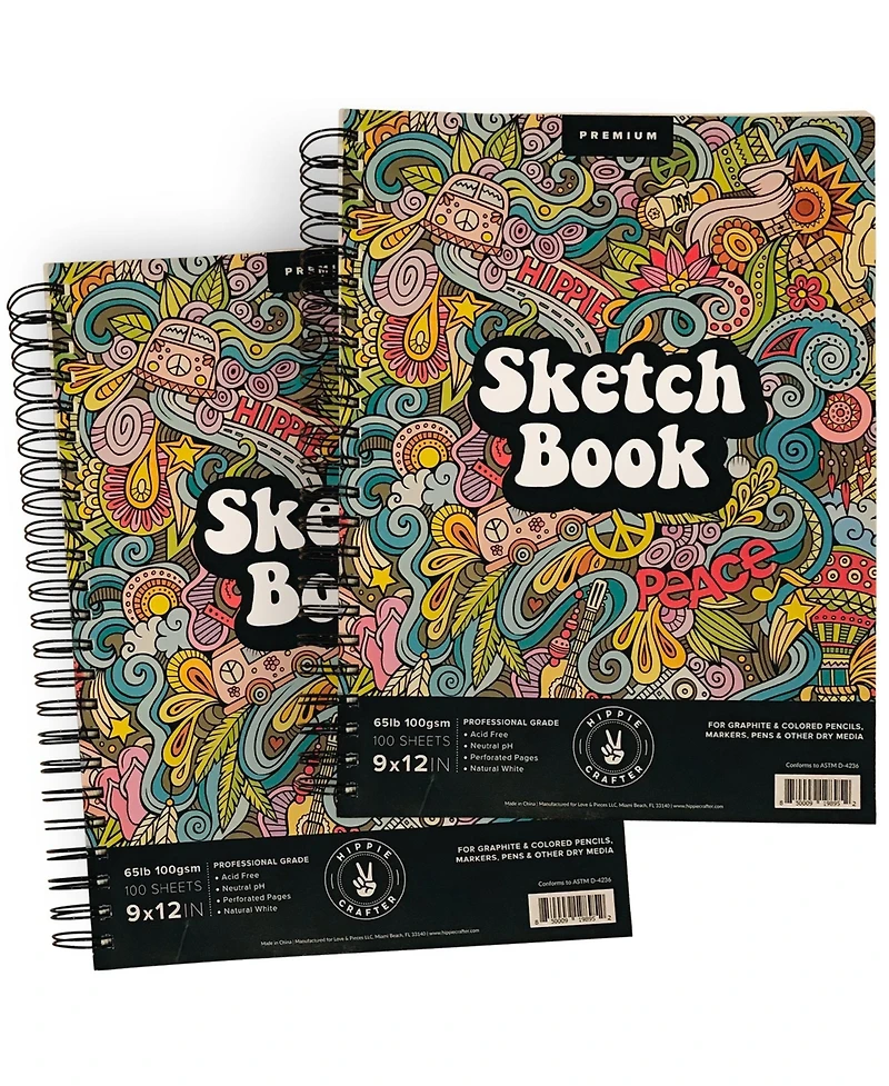 Hippie Crafter 2 Pack Sketch Books