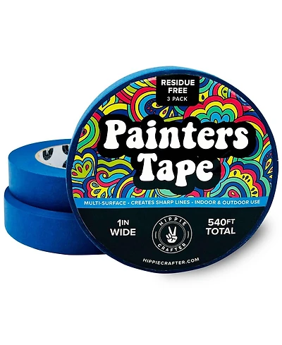 Hippie Crafter Blue Painters Tape 3 Pack