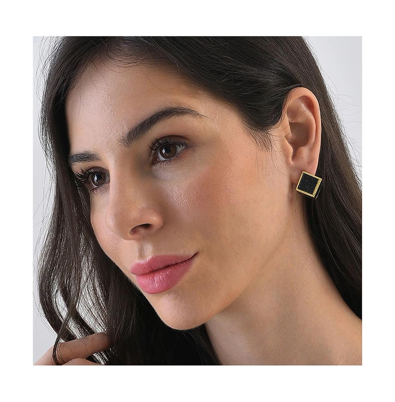 Sohi Women's Cube Stud Earrings