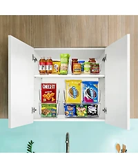 Sorbus Stackable Storage Bins Open Front - Clear Stackable Storage Bins
