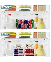 Sorbus Skinny Soda Can Organizer for Refrigerator - Slim Can Holder Drink Dispenser for Fridge