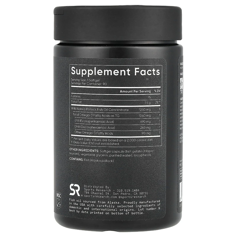 Sports Research Omega-3 Fish Oil Triple Strength