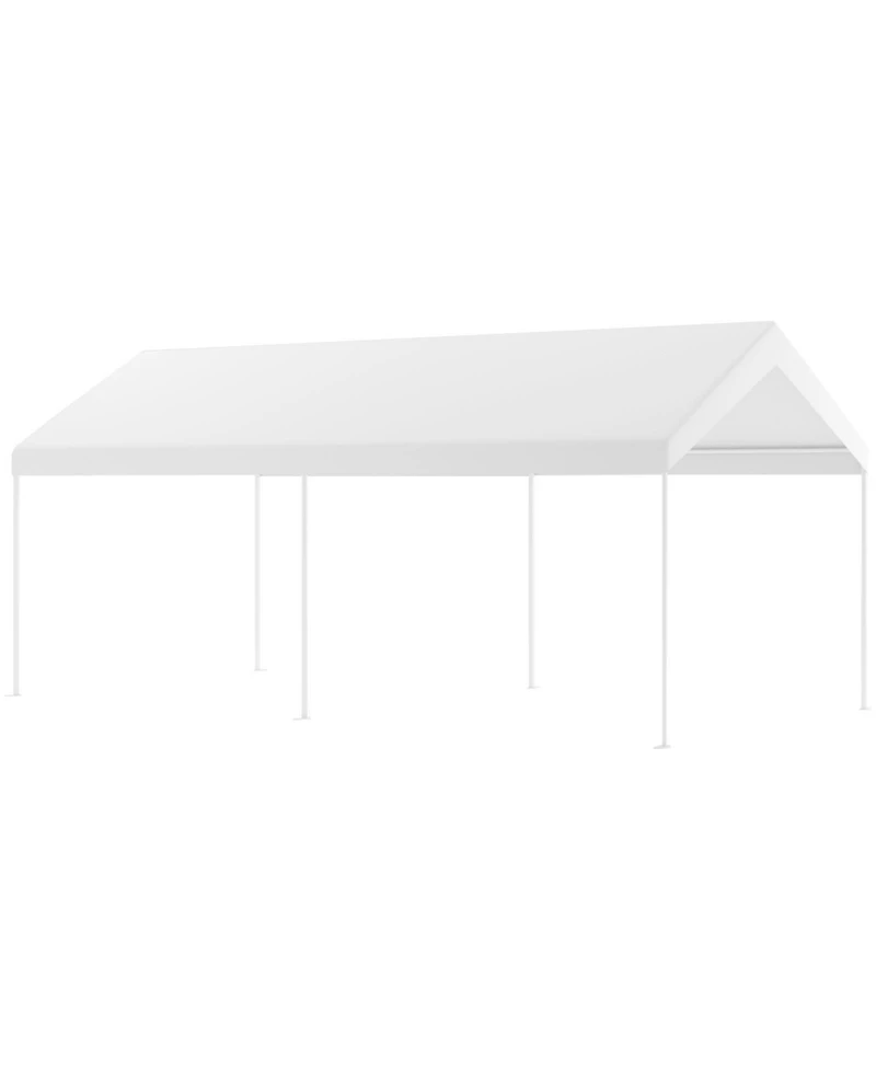 Skonyon 10 x 20 Feet Steel Frame Portable Car Canopy Shelter