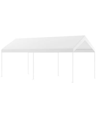 Skonyon 10 x 20 Feet Steel Frame Portable Car Canopy Shelter