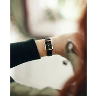 Vincero Womens Ava 2.0 Rectangular Quartz Watch with Full Grain Ecco Leather Strap