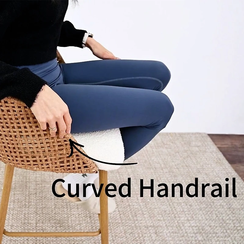 Scandia-style Set of 4 Armless Counter Height Stool with Metal Base-Maison Boucle